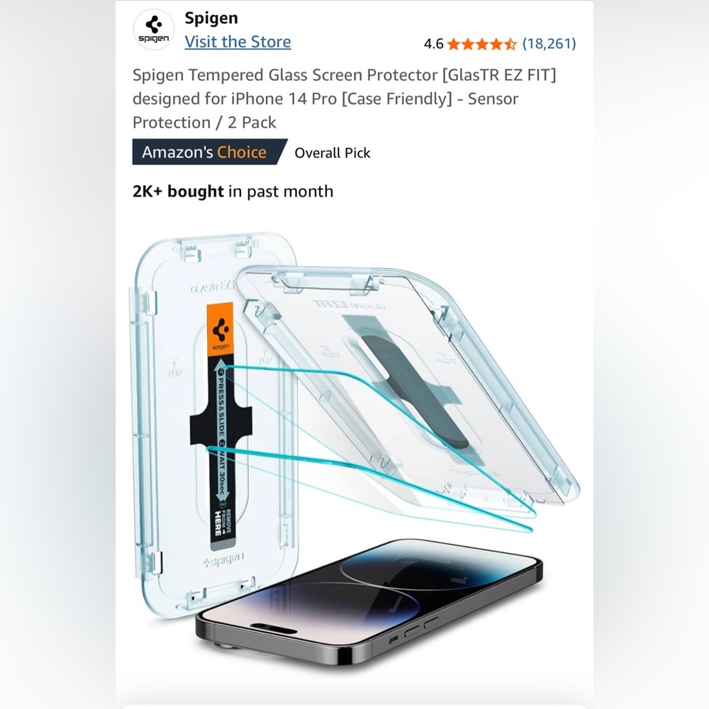 iPhone 14 Pro case + screen protector - Picture 3 of 4